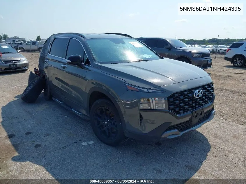 2022 Hyundai Santa Fe Xrt VIN: 5NMS6DAJ1NH424395 Lot: 40039357