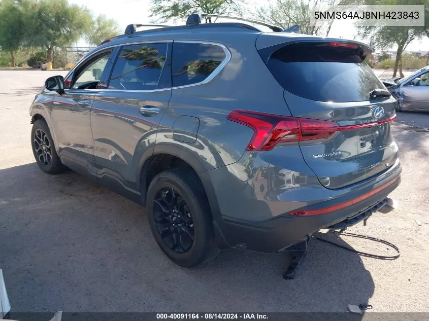 2022 Hyundai Santa Fe Xrt VIN: 5NMS64AJ8NH423843 Lot: 40091164