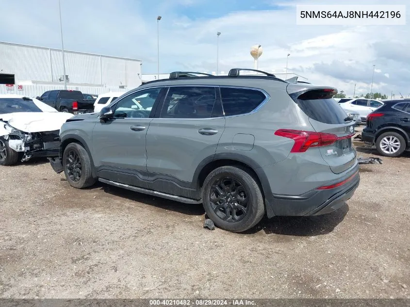 2022 Hyundai Santa Fe Xrt VIN: 5NMS64AJ8NH442196 Lot: 40210482