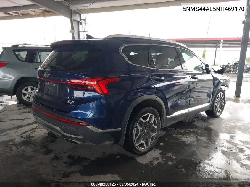 5NMS44AL5NH469170 2022 Hyundai Santa Fe Limited