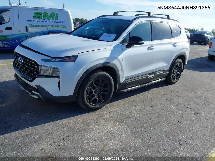 5NMS64AJ0NH391356 2022 Hyundai Santa Fe Xrt