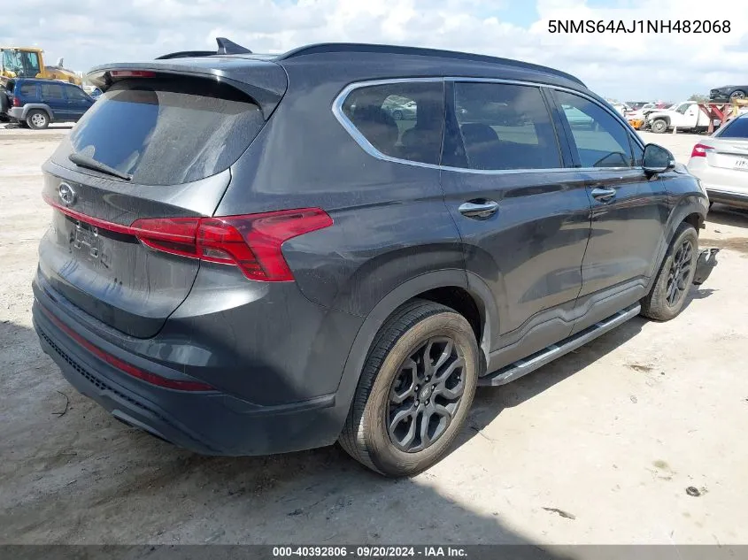 2022 Hyundai Santa Fe Xrt VIN: 5NMS64AJ1NH482068 Lot: 40392806