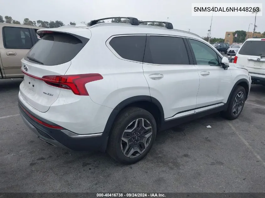 2022 Hyundai Santa Fe Limited VIN: 5NMS4DAL6NH448263 Lot: 40416738