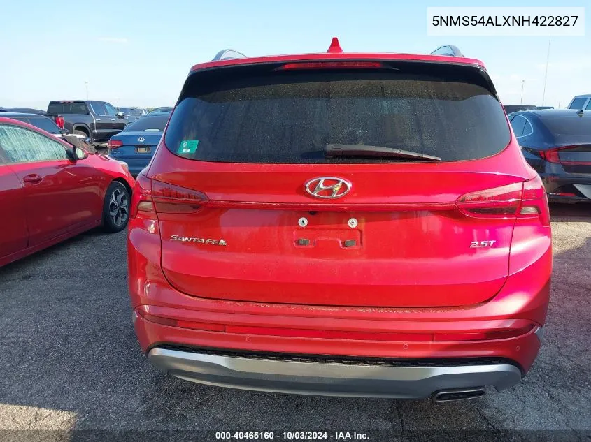 5NMS54ALXNH422827 2022 Hyundai Santa Fe Calligraphy