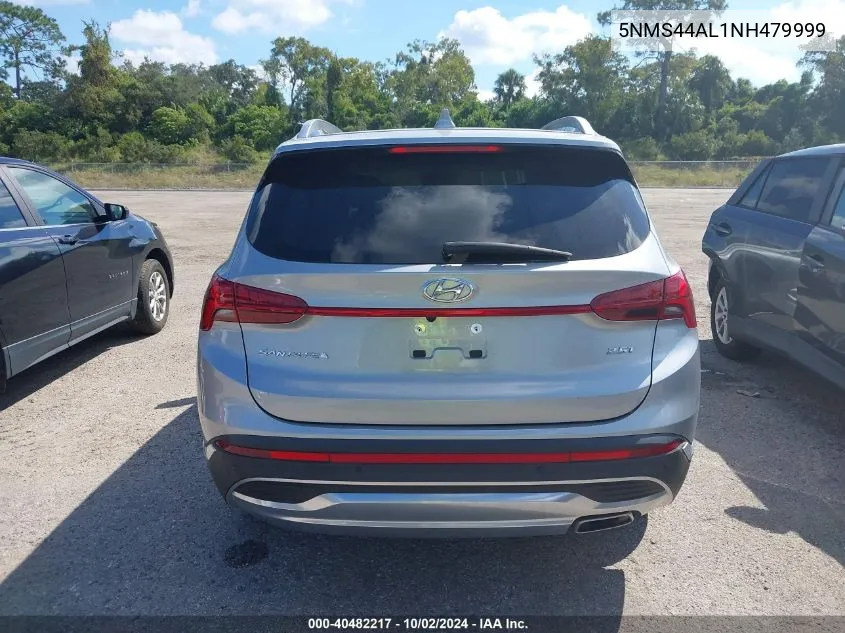 2022 Hyundai Santa Fe Limited VIN: 5NMS44AL1NH479999 Lot: 40482217