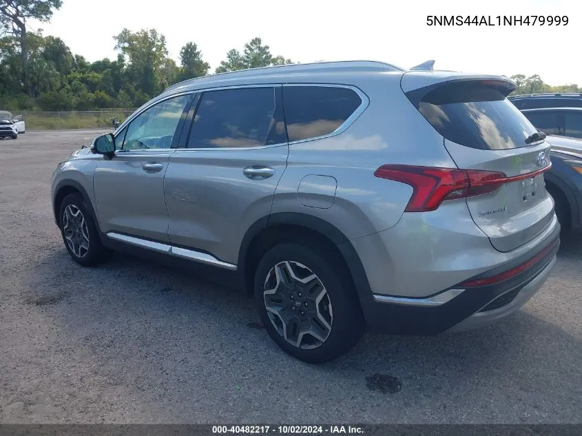 2022 Hyundai Santa Fe Limited VIN: 5NMS44AL1NH479999 Lot: 40482217