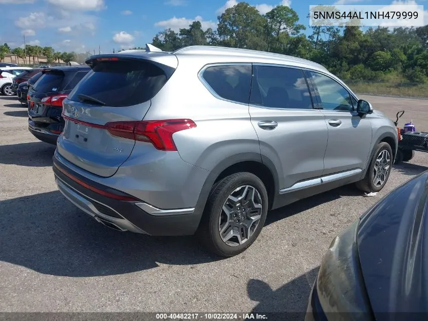 2022 Hyundai Santa Fe Limited VIN: 5NMS44AL1NH479999 Lot: 40482217