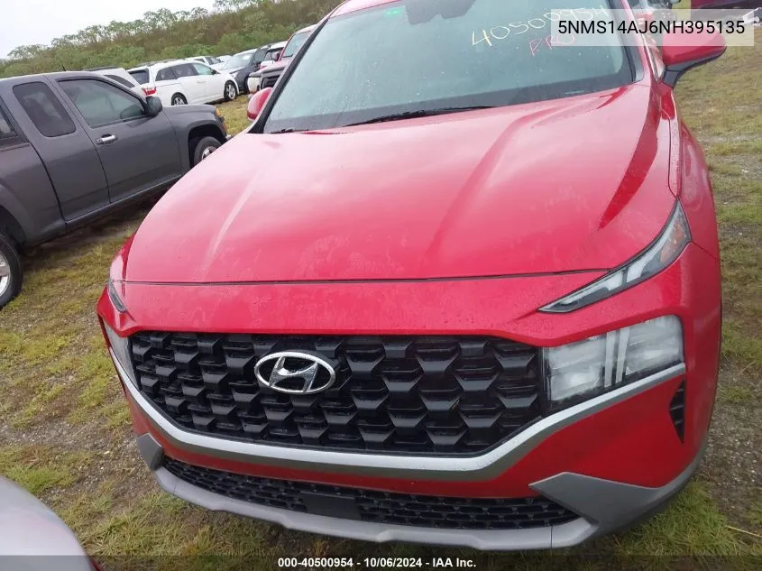 2022 Hyundai Santa Fe Se VIN: 5NMS14AJ6NH395135 Lot: 40500954