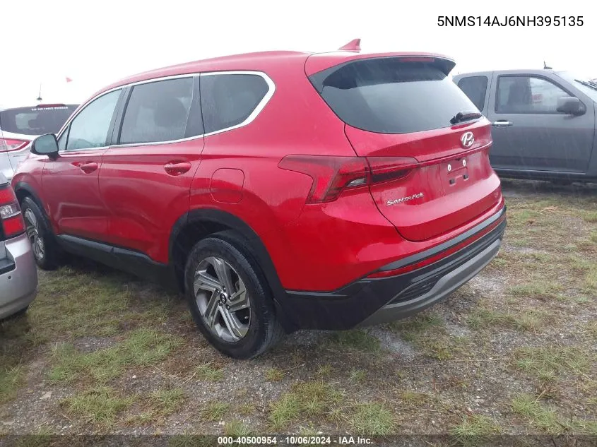 2022 Hyundai Santa Fe Se VIN: 5NMS14AJ6NH395135 Lot: 40500954