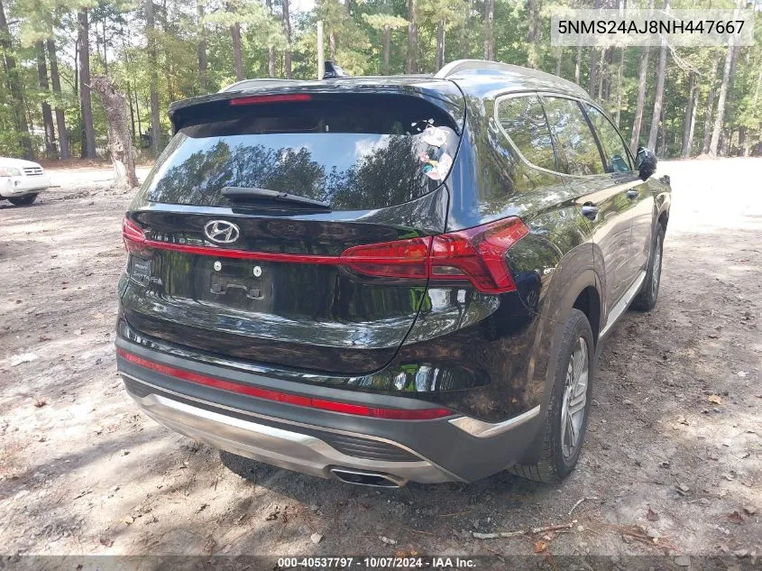 5NMS24AJ8NH447667 2022 Hyundai Santa Fe Sel