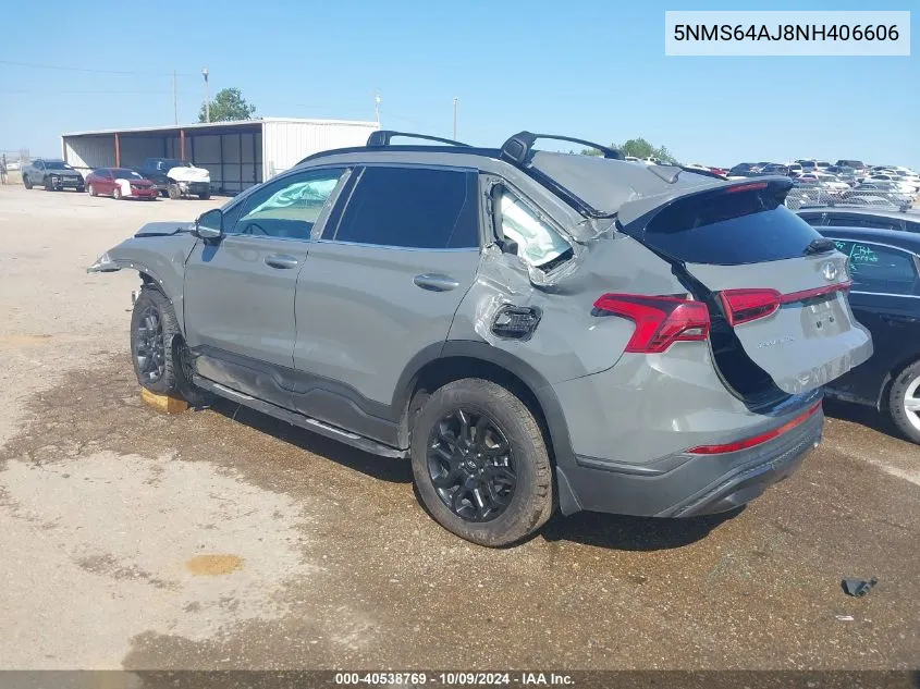 2022 Hyundai Santa Fe Xrt VIN: 5NMS64AJ8NH406606 Lot: 40538769