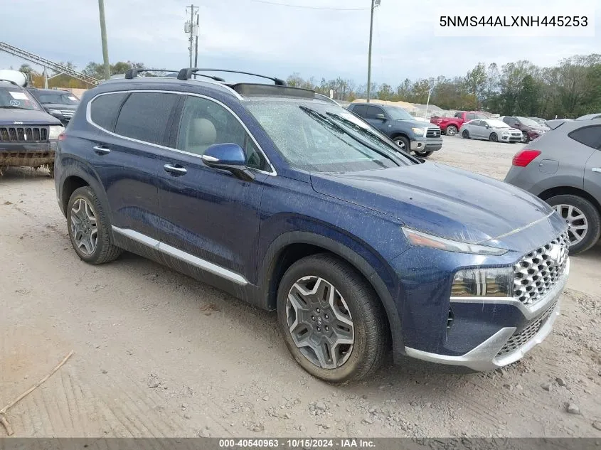 2022 Hyundai Santa Fe Limited VIN: 5NMS44ALXNH445253 Lot: 40540963