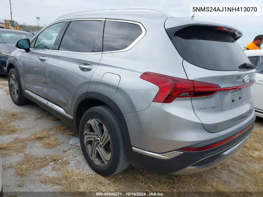 2022 Hyundai Santa Fe Sel VIN: 5NMS24AJ1NH413070 Lot: 40545271