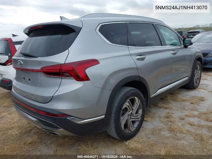 2022 Hyundai Santa Fe Sel VIN: 5NMS24AJ1NH413070 Lot: 40545271