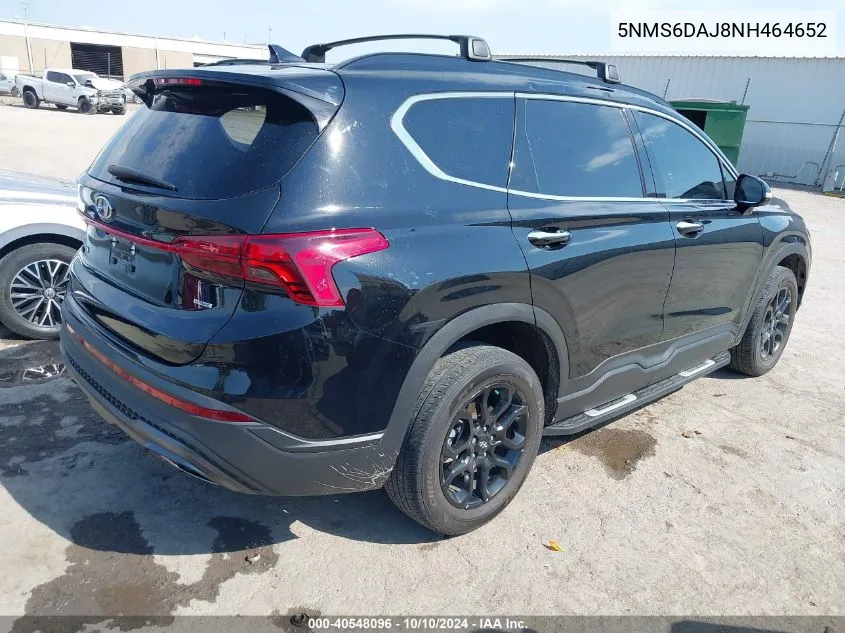 2022 Hyundai Santa Fe Xrt VIN: 5NMS6DAJ8NH464652 Lot: 40548096