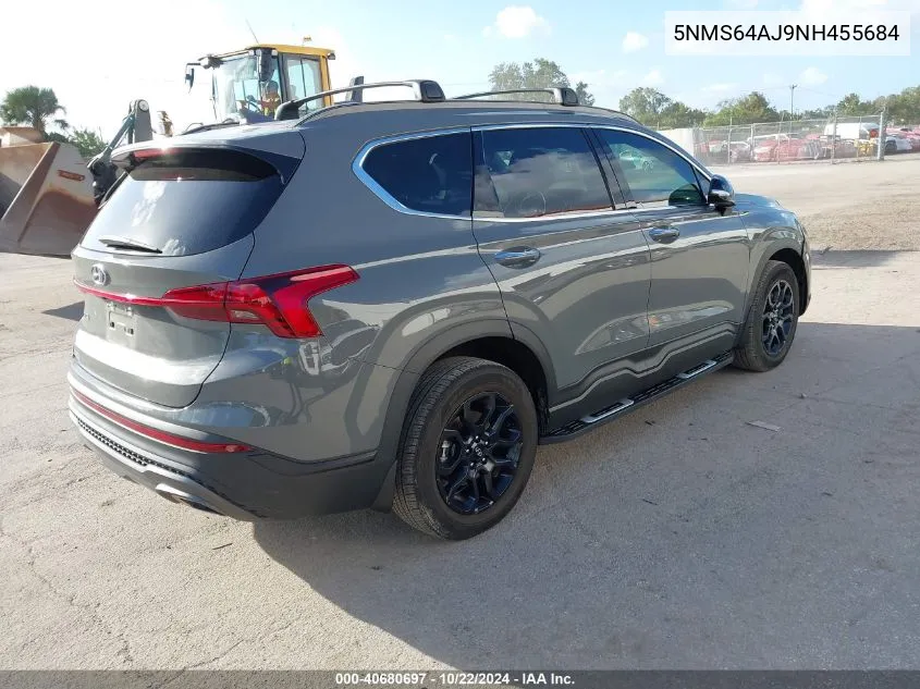 2022 Hyundai Santa Fe Xrt VIN: 5NMS64AJ9NH455684 Lot: 40680697