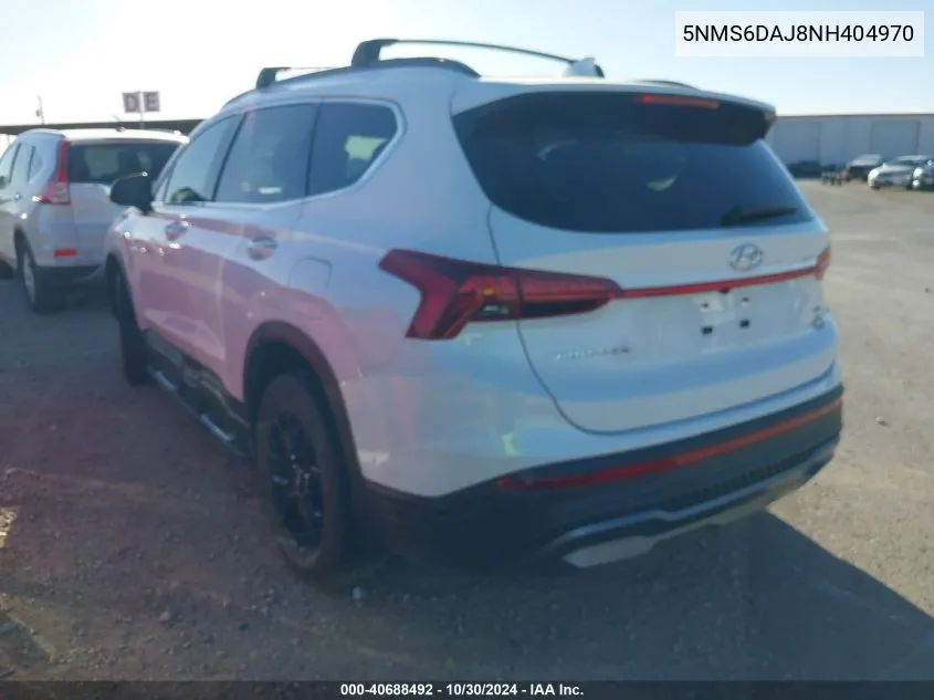 5NMS6DAJ8NH404970 2022 Hyundai Santa Fe Xrt