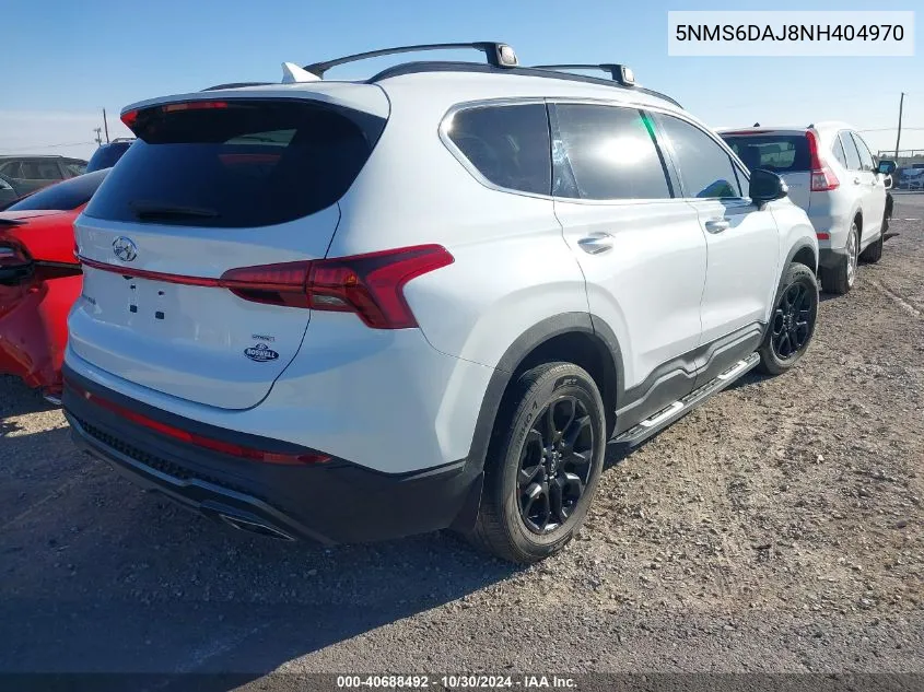 2022 Hyundai Santa Fe Xrt VIN: 5NMS6DAJ8NH404970 Lot: 40688492