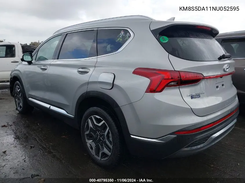 2022 Hyundai Santa Fe Hybrid Limited VIN: KM8S5DA11NU052595 Lot: 40795350