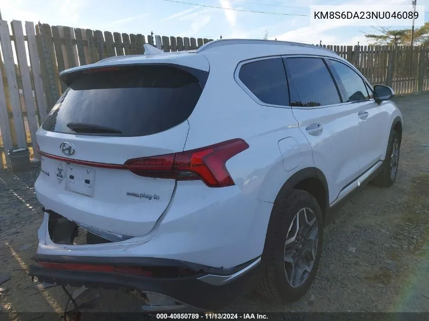 2022 Hyundai Santa Fe Plug-In Hybrid Sel Convenience VIN: KM8S6DA23NU046089 Lot: 40850789