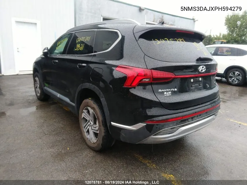 2023 Hyundai Santa Fe Sel Premium VIN: 5NMS3DAJXPH594279 Lot: 12075781