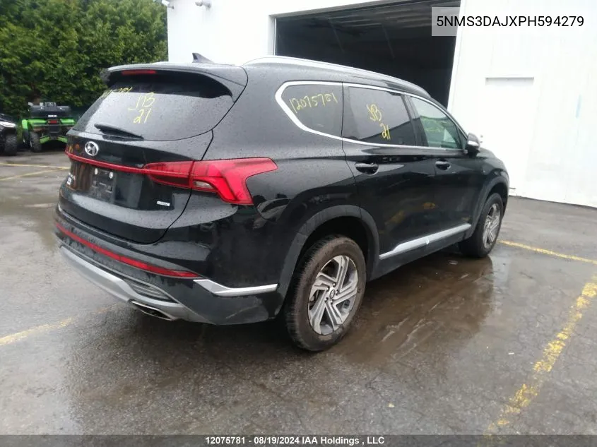 2023 Hyundai Santa Fe Sel Premium VIN: 5NMS3DAJXPH594279 Lot: 12075781