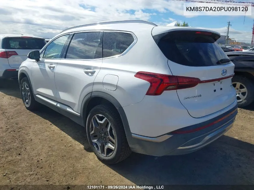 2023 Hyundai Santa Fe Limited VIN: KM8S7DA20PU098120 Lot: 12101171