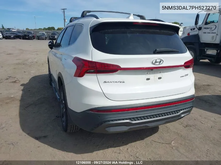 2023 Hyundai Santa Fe VIN: 5NMS3DAL7PH527270 Lot: 12106000