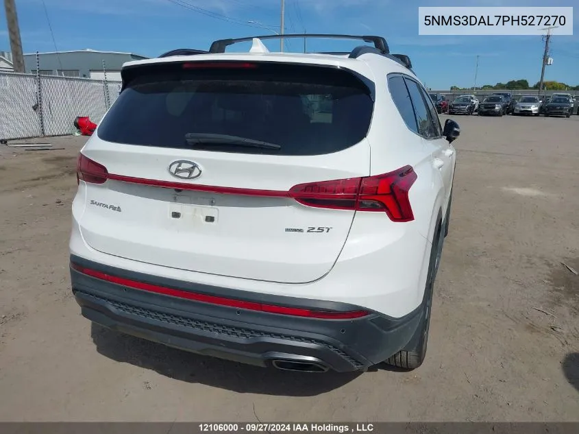 2023 Hyundai Santa Fe VIN: 5NMS3DAL7PH527270 Lot: 12106000