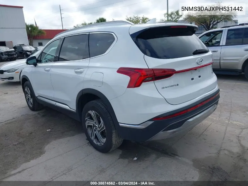 5NMS3DAJXPH531442 2023 Hyundai Santa Fe Sel