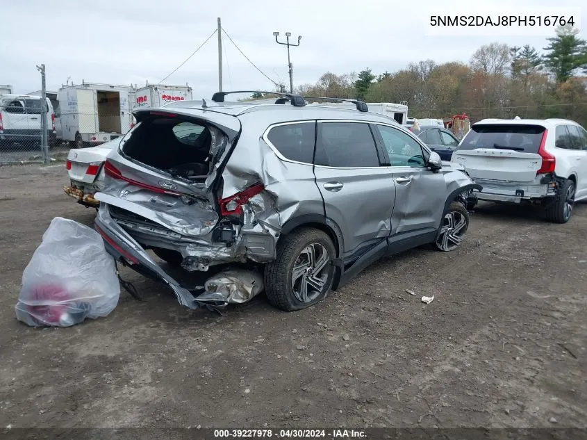 2023 Hyundai Santa Fe Sel VIN: 5NMS2DAJ8PH516764 Lot: 39227978