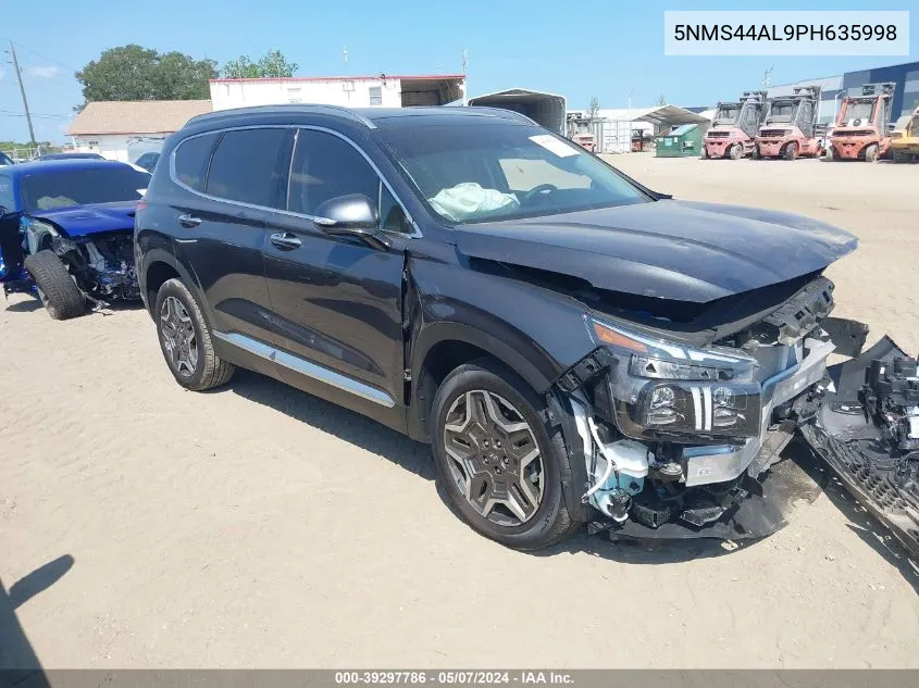 2023 Hyundai Santa Fe Limited VIN: 5NMS44AL9PH635998 Lot: 39297786