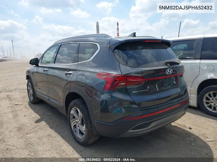 2023 Hyundai Santa Fe Sel VIN: 5NMS2DAJ5PH652432 Lot: 39336423