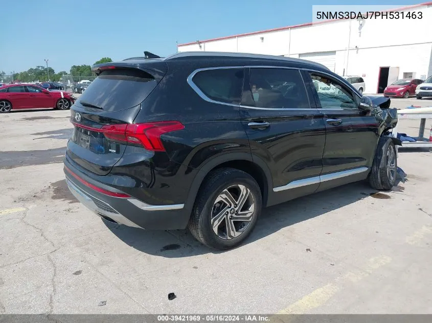 5NMS3DAJ7PH531463 2023 Hyundai Santa Fe Sel