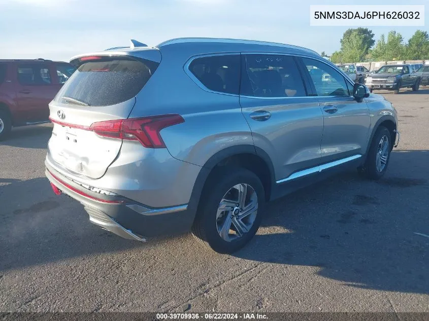 2023 Hyundai Santa Fe Sel VIN: 5NMS3DAJ6PH626032 Lot: 39709936