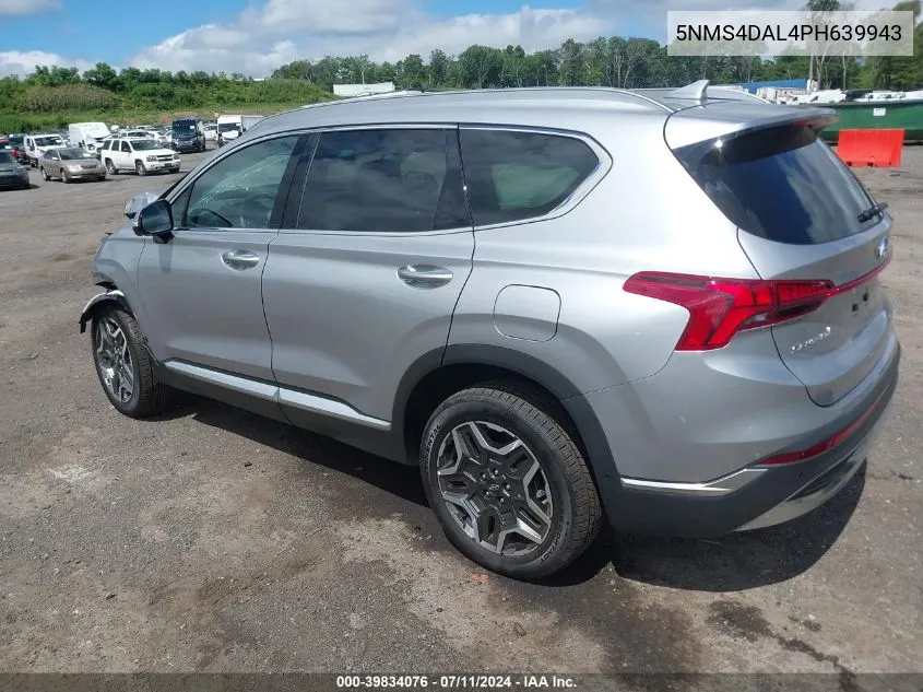 2023 Hyundai Santa Fe Limited VIN: 5NMS4DAL4PH639943 Lot: 39834076