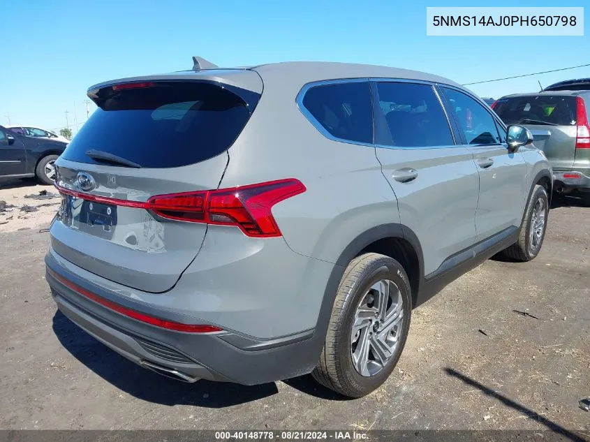 2023 Hyundai Santa Fe Se VIN: 5NMS14AJ0PH650798 Lot: 40148778