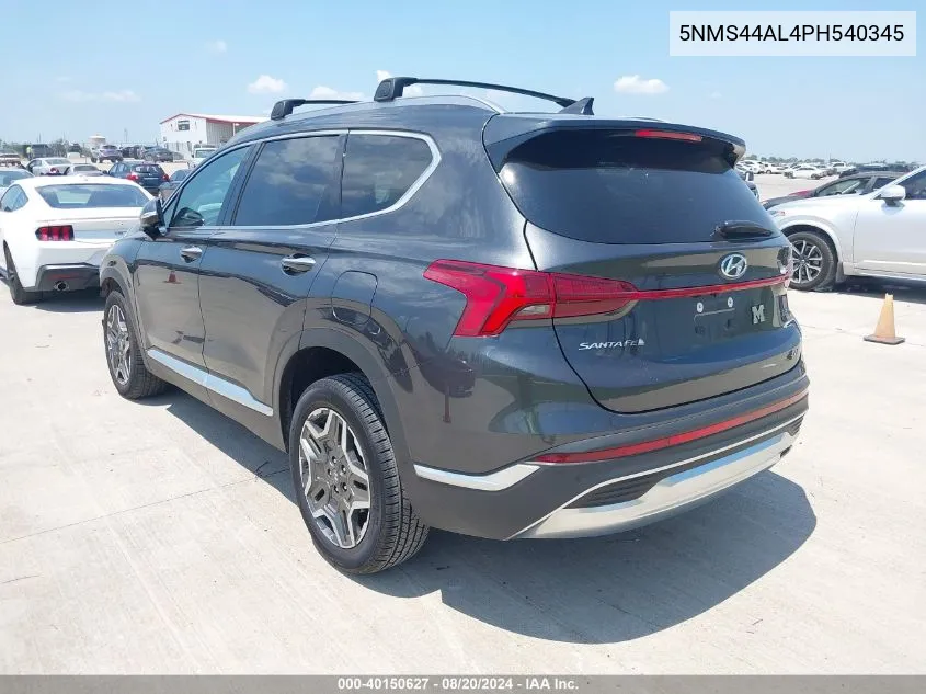 2023 Hyundai Santa Fe Limited VIN: 5NMS44AL4PH540345 Lot: 40150627