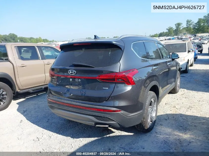 2023 Hyundai Santa Fe Sel VIN: 5NMS2DAJ4PH626727 Lot: 40204937