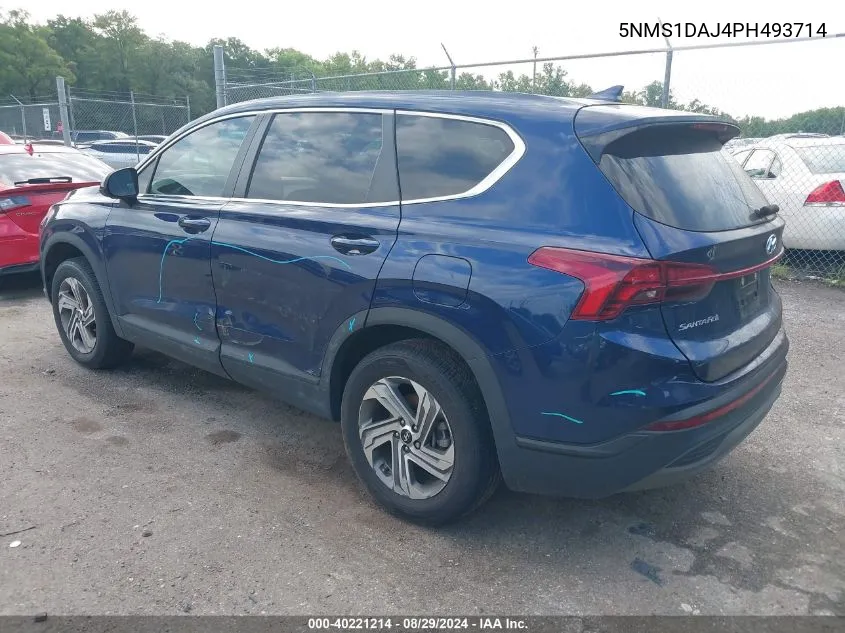 2023 Hyundai Santa Fe Se VIN: 5NMS1DAJ4PH493714 Lot: 40221214