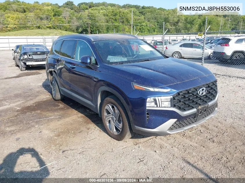 2023 Hyundai Santa Fe Sel VIN: 5NMS2DAJ8PH553006 Lot: 40301036