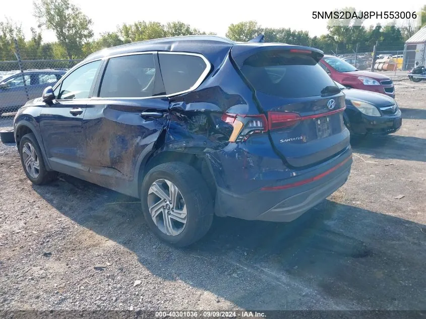 2023 Hyundai Santa Fe Sel VIN: 5NMS2DAJ8PH553006 Lot: 40301036