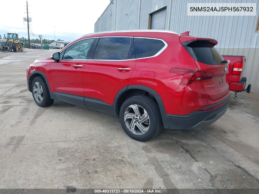 2023 Hyundai Santa Fe Sel VIN: 5NMS24AJ5PH567932 Lot: 40313721