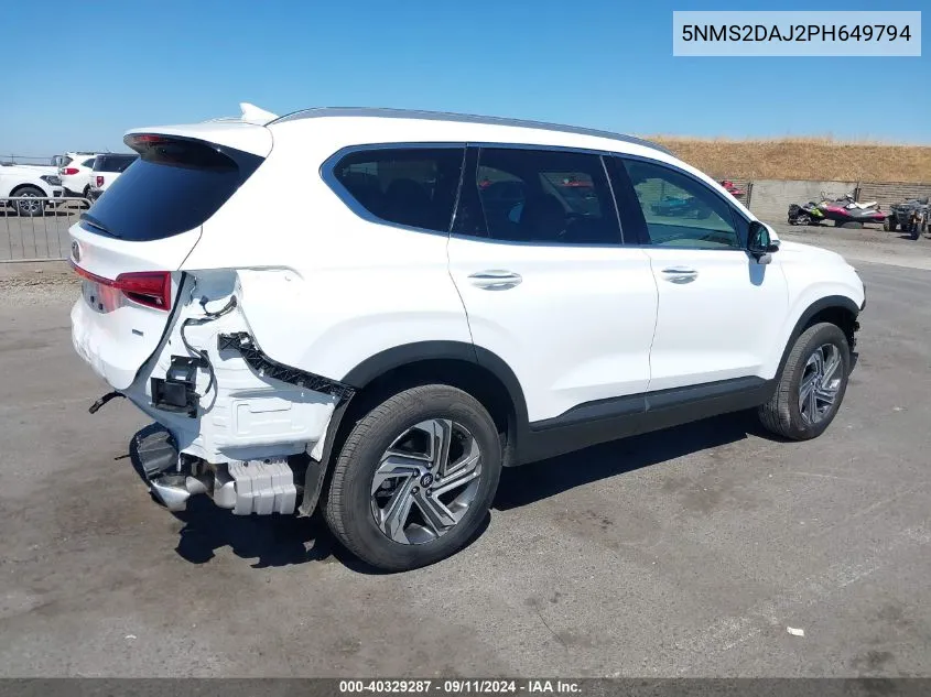 5NMS2DAJ2PH649794 2023 Hyundai Santa Fe Sel