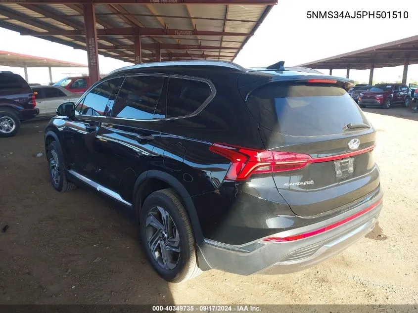 2023 Hyundai Santa Fe Sel VIN: 5NMS34AJ5PH501510 Lot: 40349735