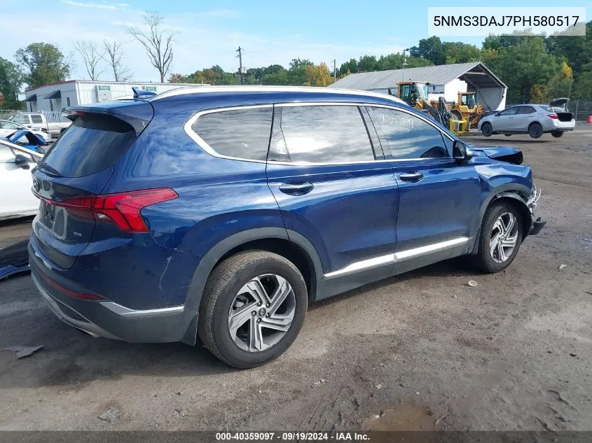 2023 Hyundai Santa Fe Sel VIN: 5NMS3DAJ7PH580517 Lot: 40359097