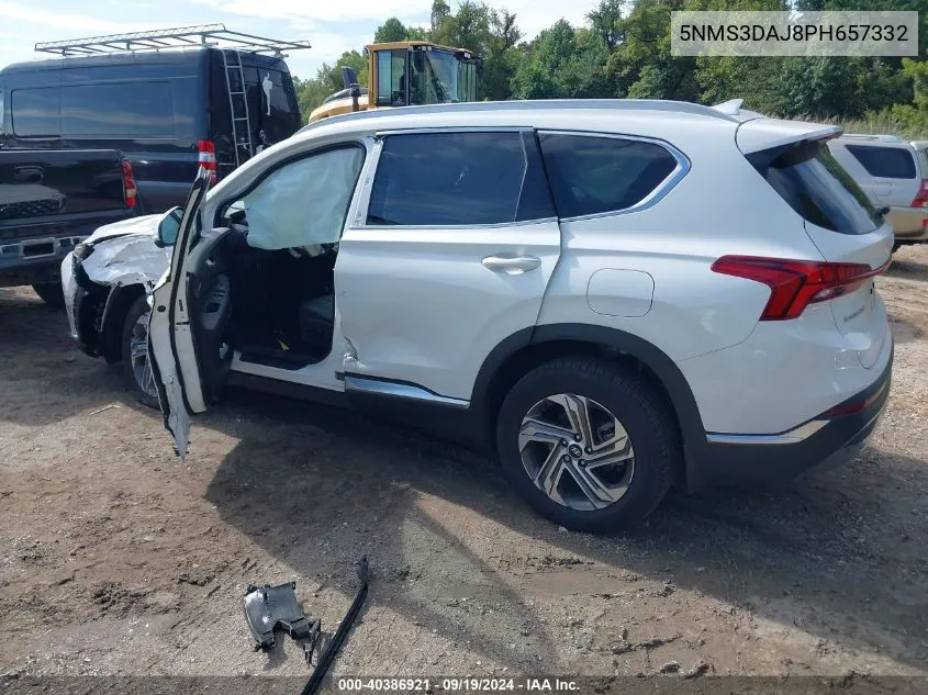 2023 Hyundai Santa Fe Sel VIN: 5NMS3DAJ8PH657332 Lot: 40386921