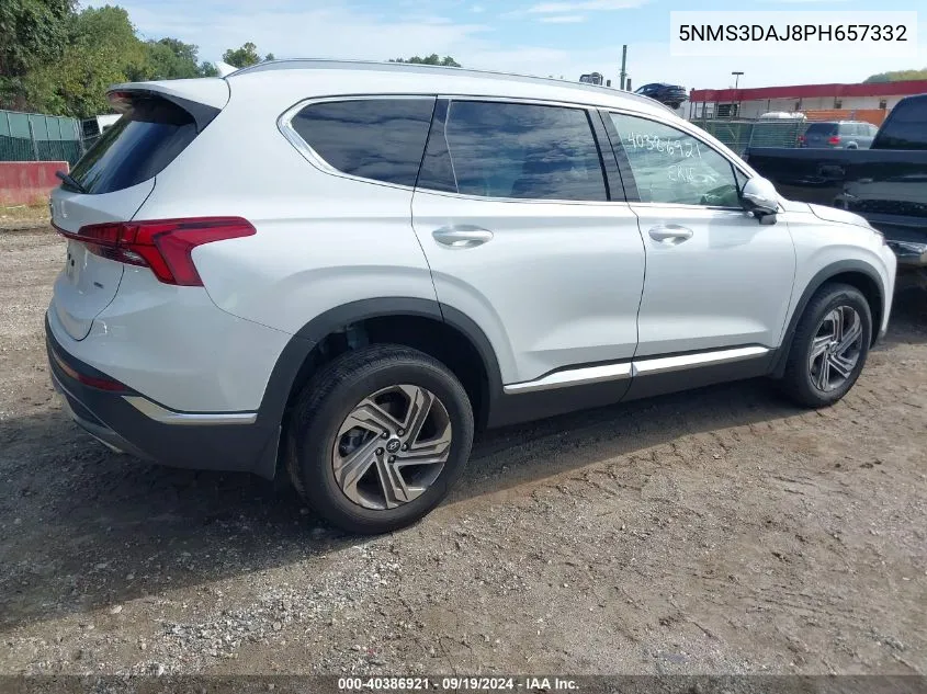 2023 Hyundai Santa Fe Sel VIN: 5NMS3DAJ8PH657332 Lot: 40386921