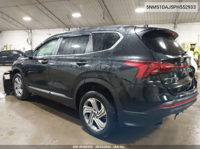 2023 Hyundai Santa Fe Se VIN: 5NMS1DAJ5PH552933 Lot: 40392855