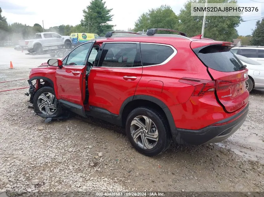 2023 Hyundai Santa Fe Sel VIN: 5NMS2DAJ8PH575376 Lot: 40428583